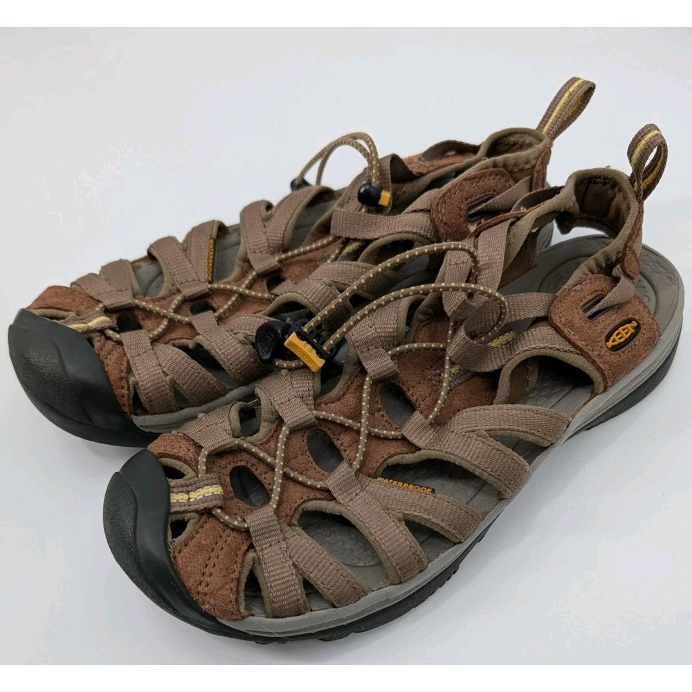 Keen Whisper Size 9 Brown Leather Waterproof Outdoor Hiking Sandals Gorpcore